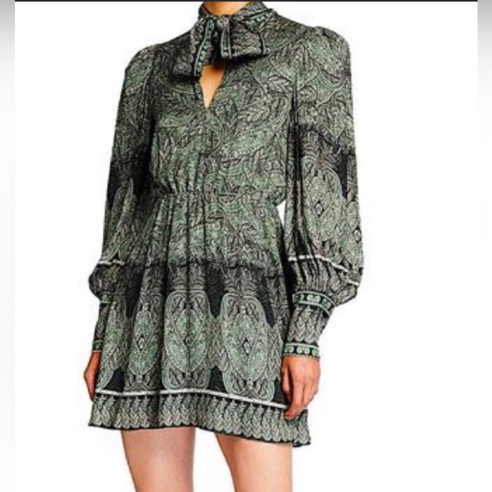 NWT Alice+Olivia Tanisha Tie dress US4